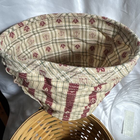 Longaberger 2003 Heritage Days Pail Basket, Liner, Protector USA Handmade EUC - Picture 7 of 12
